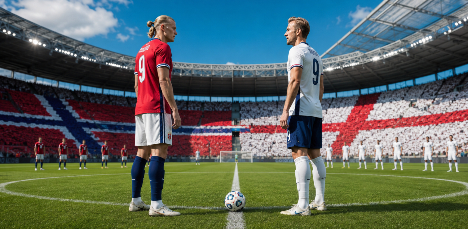 Norway vs England: The Battle of the No. 9s Begins