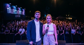Abor & Tynna en concert sur la scène du Täubchenthal à Leipzig