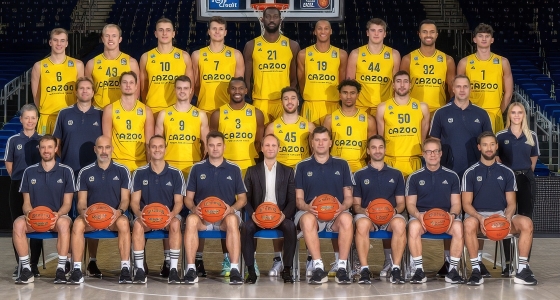 Ndeshje basketbolli mes Alba Berlin dhe Partizan në Mercedes Benz Arena në Berlin
