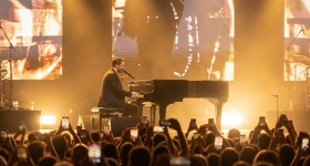 Anyma performing the Genesys show at Ataköy Marina Arena in Istanbul