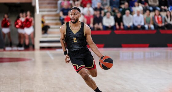 Match de basket entre l'AS Monaco et le Partizan à la Salle Gaston Medecin de Monte Carlo