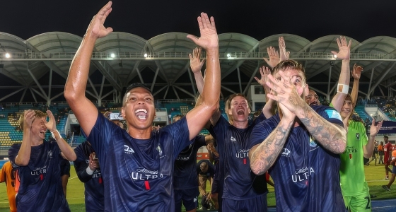 การแข่งขันฟุตบอลสโมสรโลกคู่ระหว่างโอ๊คแลนด์ ซิตี้ เอฟซี พบ โบคา จูเนียร์ส ที่สนามจีโอดีสพาร์ก ในแนชวิลล์