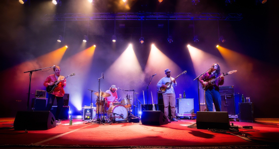 Big Thief optræder live på scenen i Antwerps Sportpaleis i Antwerpen