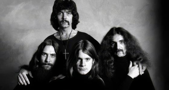 Black Sabbath performing live at Villa Park in Birmingham