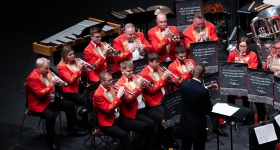 Performance du Brass Band Championships au Royal Albert Hall de Londres