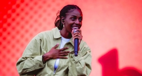 Cat Burns performing live on stage at the Wolverhampton Civic Hall in Wolverhampton