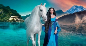 CAVALLUNA-show med hester i Ahoy Rotterdam i Rotterdam