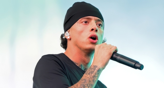 Central Cee si esibisce dal vivo sul palco dell'OVO Hydro Arena di Glasgow