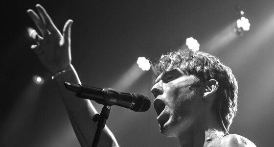 Dan Whitlam performing live on stage at Gorilla Manchester in Manchester