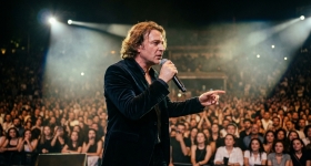 เดวิด การ์เร็ตต์ แสดงสดที่ฮาร์บิเย เจมิล ทอปุซลู ในอิสตันบูล