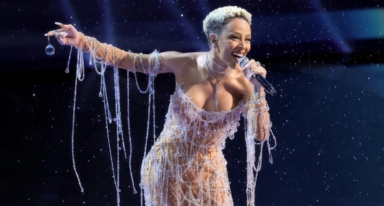 Doja Cat แสดงสดที่ SunBet Arena Time Square ในเมืองพริทอเรีย