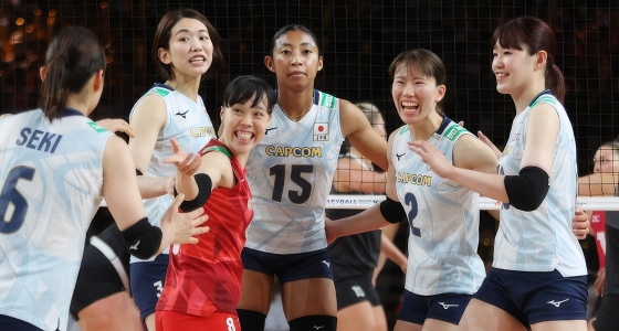 การแข่งขันวอลเลย์บอลระหว่างสาธารณรัฐโดมินิกันกับญี่ปุ่นที่สนาม TD Place Arena ในออตตาวา