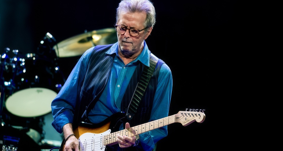 Eric Clapton podczas występu na żywo w Sandringham Estate w Norfolk