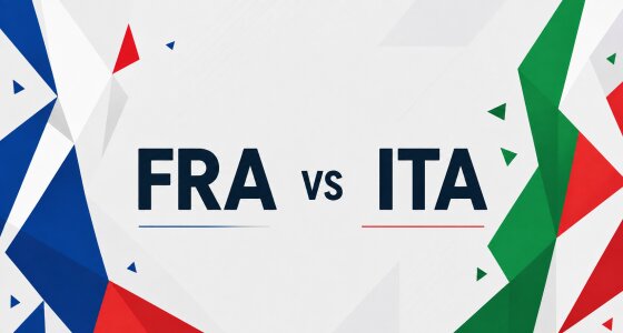 Frankrike mot Italien i Nations League på Stade de France i Paris