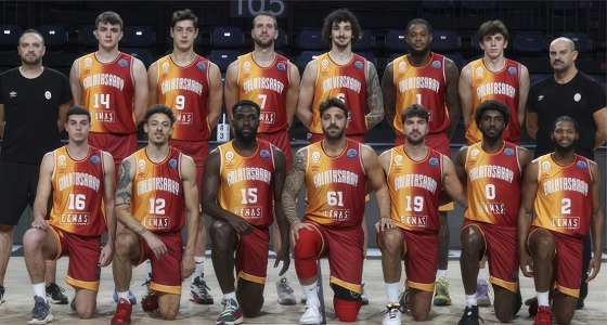 Galatasaray Basketball playing against Anadolu Efes at Sinan Erdem Spor Salonu in Istanbul