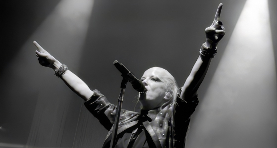 Група Garbage изпълнява на живо в Parco Della Musica в Романо ди Ломбардия