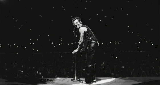 Harry Styles en concert sur la scène du Madison Square Garden à New York