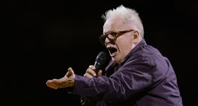 Herbert Grönemeyer performing live at the Veltins Arena in Gelsenkirchen