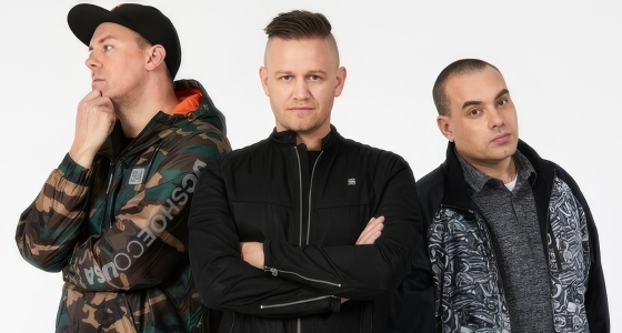 Hilltop Hoods en concert sur la scène du SWG3 à Glasgow