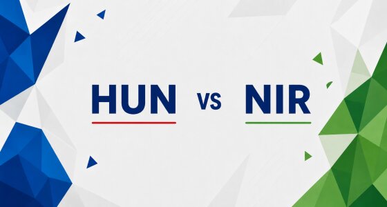 부다페스트 푸슈카시 아레나에서 열리는 헝가리 대 북아일랜드 네이션스 리그 축구 경기