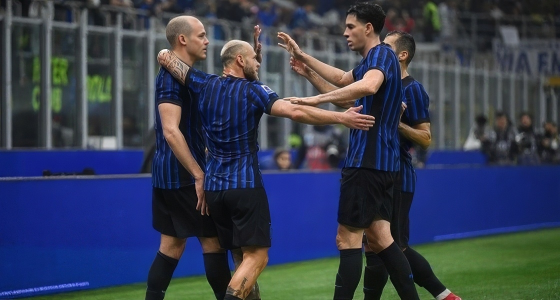Partita di calcio tra Inter Milan e AC Monza allo Stadio San Siro di Milano