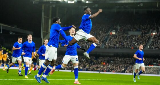 Partida entre Ipswich Town FC e Leicester City FC na Carabao Cup no estádio Portman Road em Ipswich