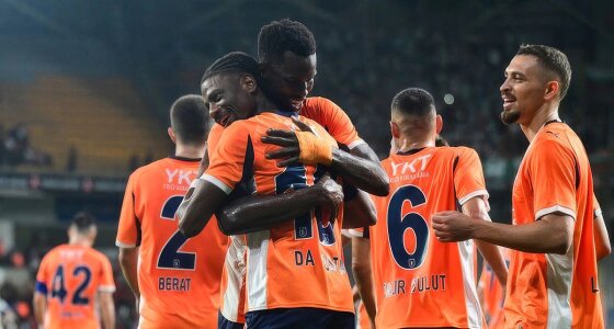 Istanbul Basaksehir playing against Fatih Karagumruk at Basaksehir Fatih Terim Stadium in Istanbul