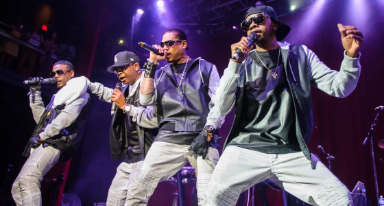 Skupina Jodeci vystupuje naživo v AFAS Live v Amsterdame