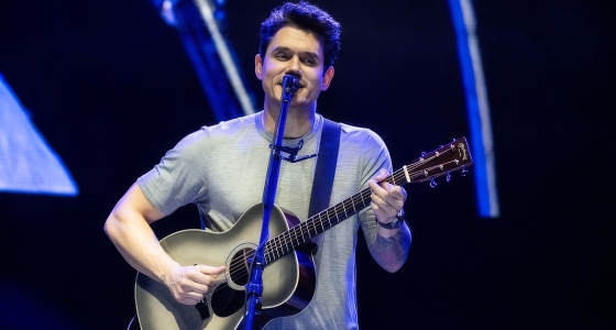 John Mayer en concert sur l'île de Saadiyat à Abou Dabi