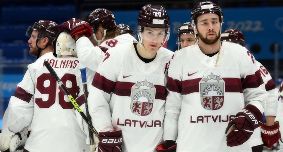 Натпревар во хокеј на мраз меѓу Латвија и Шведска во Авичи Арена во Стокхолм