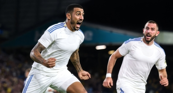 Zápas Leeds United FC proti Tottenham Hotspur FC na stadionu Elland Road v Londýně
