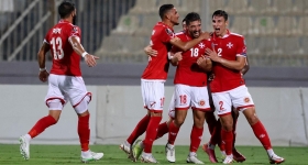 Match de football entre Malte et la Pologne au Ta’ Qali National Stadium de La Valette