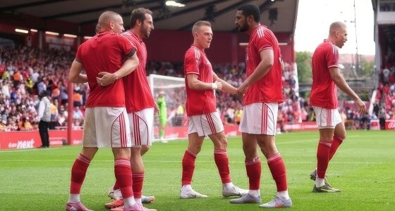 Nottingham Forest FC és Leeds United FC mérkőzés a Carabao Cupban a The City Ground stadionban, Nottinghamshire