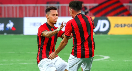 Match de football entre l'OGC Nice et Le Mans FC à l'Allianz Riviera de Nice