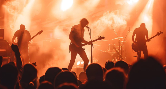 OK Go in concerto sul palco dell'O2 Forum Kentish Town a Londra