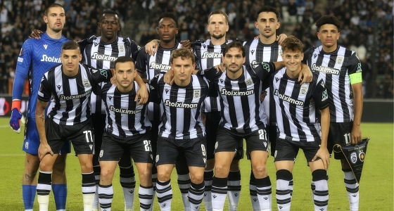 Match de football entre le PAOK FC et le BSC Young Boys au stade Toumba de Thessalonique