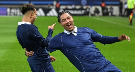 Partita di calcio tra Paris FC e FC Metz allo Stade Charléty di Parigi