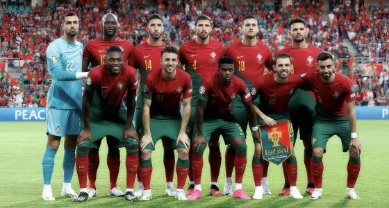 Match de la Ligue des Nations entre le Portugal et le Danemark au stade Estádio José de Alvalade à Lisbonne