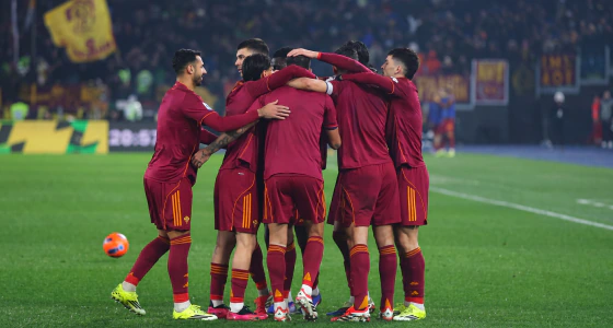 Nogometna utakmica Roma protiv US Sassuolo Calcio na stadionu Stadio Olimpico u Rimu