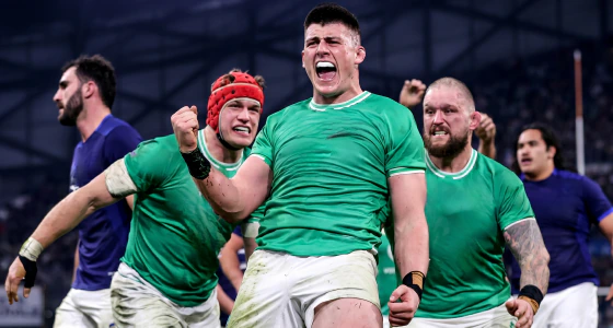 Match de rugby du Tournoi des Six Nations entre l'Écosse et l'Irlande au Murrayfield Stadium d'Édimbourg