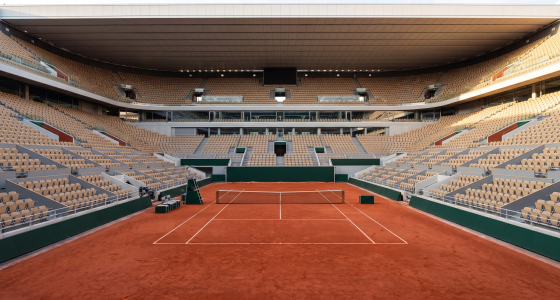 การแข่งขันเทนนิสเยาวชนประเภทเดี่ยวและคู่ที่สนาม Outside Courts ในรายการ French Open ณ กรุงปารีส
