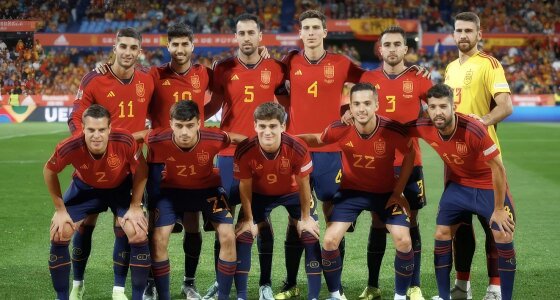 Espanjan ja Englannin välinen Nations League -ottelu Cívitas Metropolitanolla Madridissa