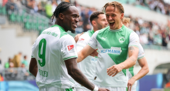Match entre le SpVgg Greuther Fürth et le 1. FC Nürnberg au Sportpark Ronhof Thomas Sommer à Fürth