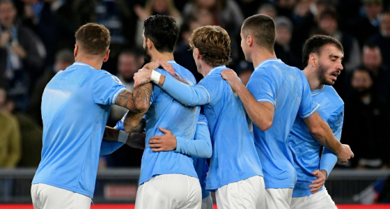 Partita di Coppa Italia tra SS Lazio e Inter Milan allo Stadio Olimpico di Roma