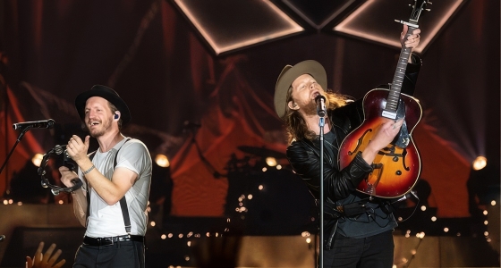 The Lumineers en concert sur la scène de l'Arena di Verona à Vérone