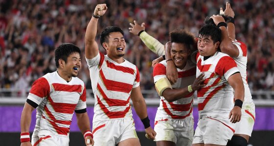 Match de rugby entre le Pays de Galles et le Japon pour les Autumn Nations au Principality Stadium de Cardiff