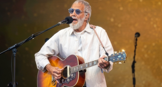 Yusuf Cat Stevens en concert sur la scène du Bridgewater Hall à Manchester